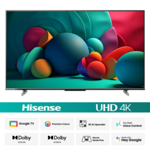 Hisense 43" Bezelless Dolby Vision 4K UHD Smart LED Voice Control Google DTS TV